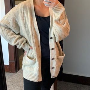 Very cute oversized thrifted cardigan!
